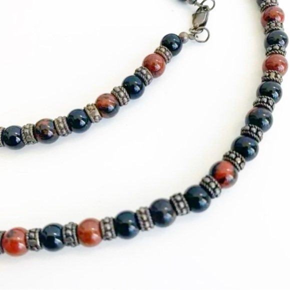 Vintage Stone and Metal Necklace - Picture 3 of 3